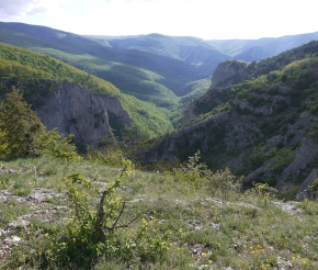 Вид Большого каньона Крыма с ТС Бойко