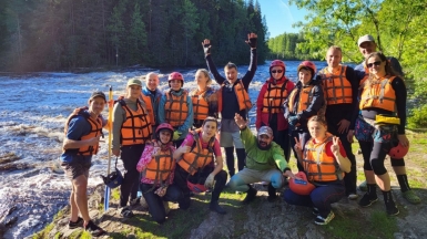 Команда гидов с группой. Фото наших Странников