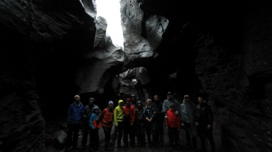 Каньон в 2013 году. Идём по дну, воды нет! Фото из архива Клуба