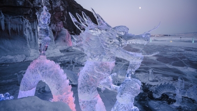 Фестиваль ледовой скульптуры Olkhon Ice Fest