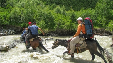 Переправа. Фото нашего гида Ирины Пряничниковой.