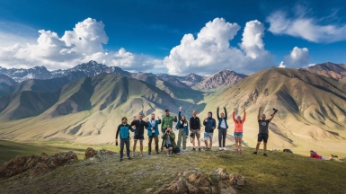 На перевале Калмак-Ашуу. Фото Михаила Самарина