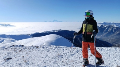 Вершина горы Тегенис. Фото нашего гида Ирины Пряничниковой