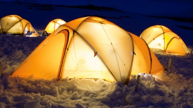 Ночевка на берегу Антарктиды