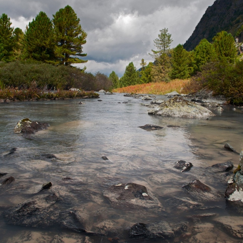 Прозрачная вода.