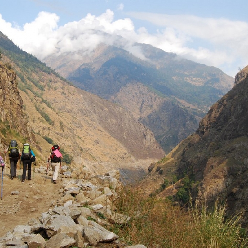 В начале трека.