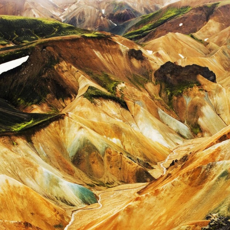 Риолитовые горы Ландманналаугар