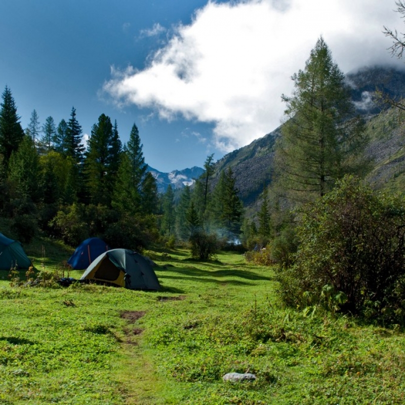 Лагерь рядом с кордоном.