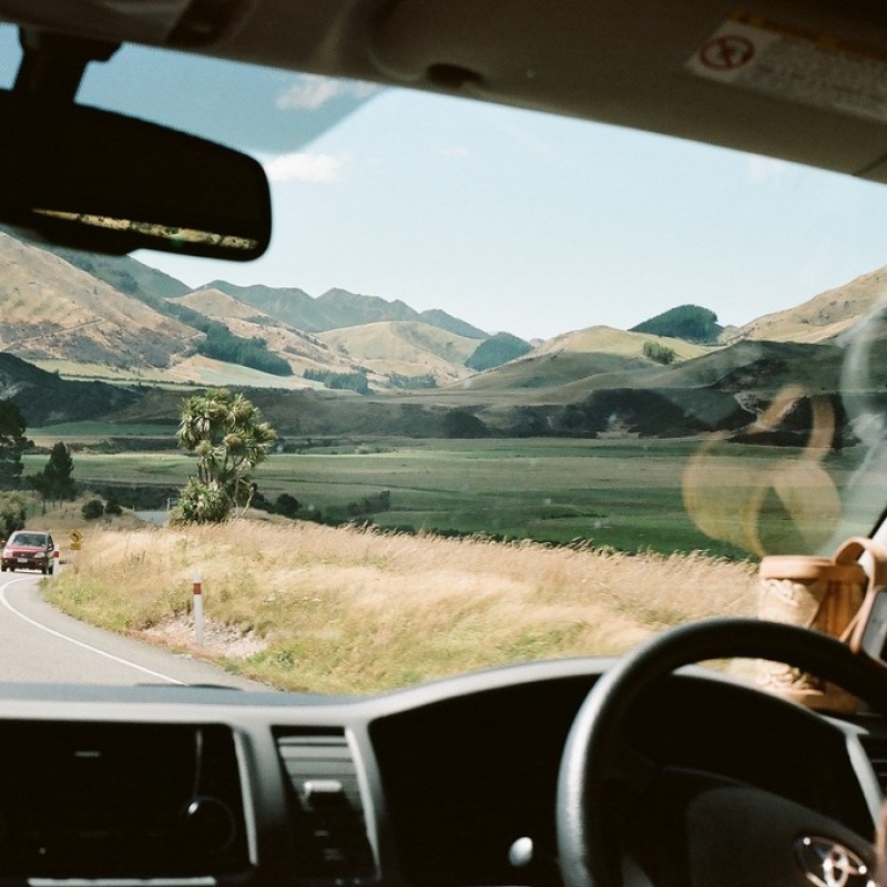 Дорога на Южном острове.