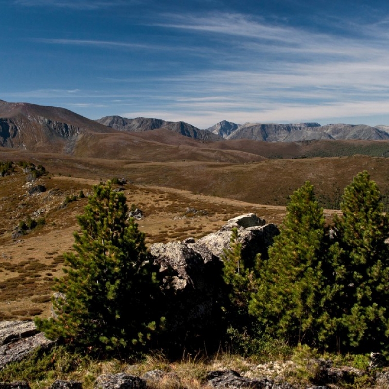 Вид с перевала Черная речка.