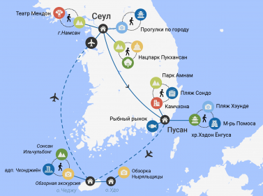 Вся Южная Корея за 11 дней