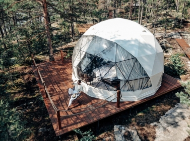 Осенние выходные на Ладоге (глэмпинг) 