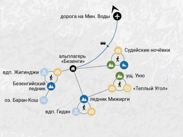 Лайт-тур «Безенги – высочайшие вершины Кавказа»