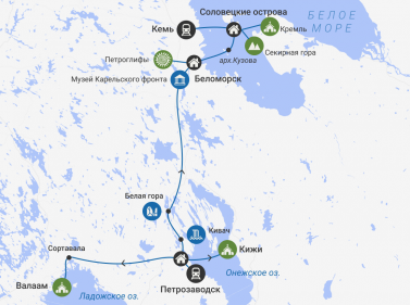 3 острова Русского Севера: Кижи, Валаам, Соловки