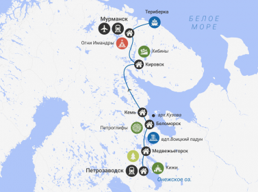 Автопутешествие от Петрозаводска до Мурманска
