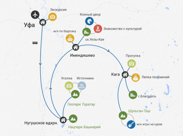 Активный отдых в Башкирии (с экскурсией по Уфе)