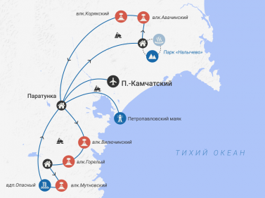 На снегоходах по Камчатке (индивидуальный тур)