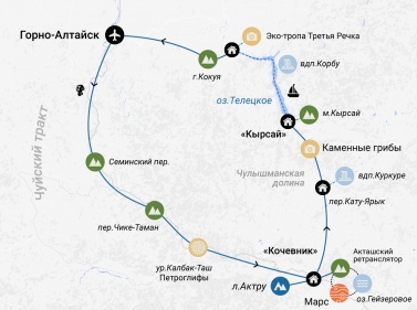 Лучшее на Алтае за 7 дней (комфорт, всё включено)