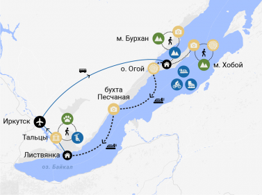 Тур по зимнему Байкалу (Комфорт, 6 дней)