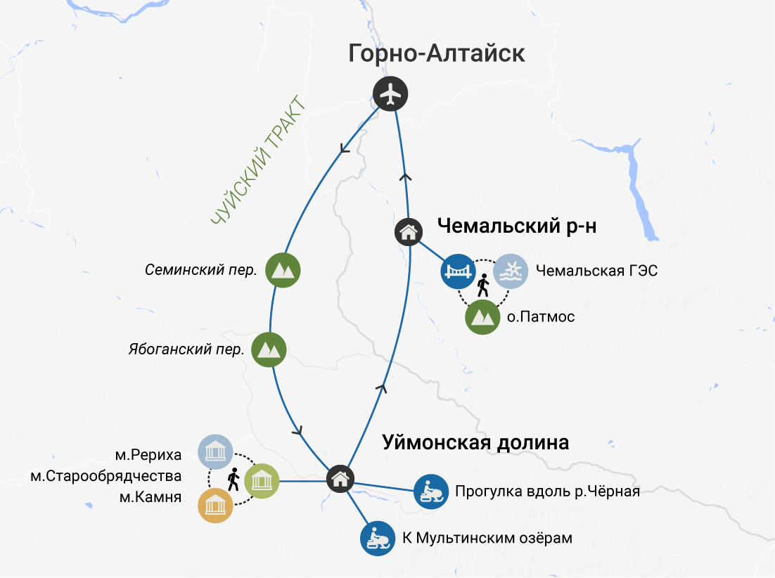 Активная зима на Алтае: снегоходы и культура